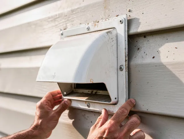 New Haven Dryer Vent Cleaning technician delivering thorough residential dryer vent cleaning service in New Haven